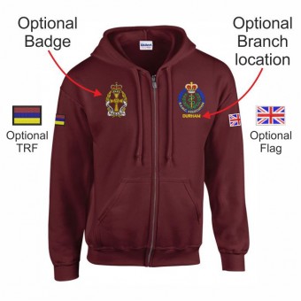 RAMC Association Full Zip Hooded Sweatshirt